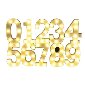 Decorative Letters Alphabet Letter LED Lights Luminous Number Lamp Decoration Battery Night Light Decoration