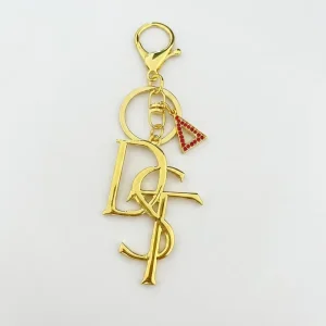 Delta Metal Alloy (Silver & Gold) Keychain Greek Letters & Exquisite Metal Gift for Women
