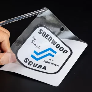 Design Waterproof Transparent Vinyl Label Stickers Printing Custom Logo Clear Self-Adhesive PVC Stickers Sheets