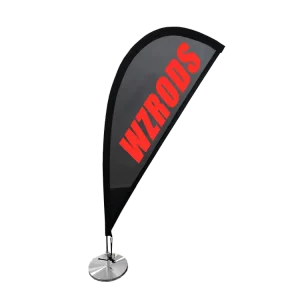 Desk or Table Feather Teardrop Rectangle Banner for Indoor Office Advertising Banner