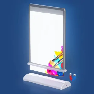 Desktop Light Box Acrylic Flashing LED Light Table Menu Display Holder Stand