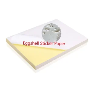 Destructible Eggshell Label Color A4 Size Inkjet Vinyl Sticker Paper Sheet