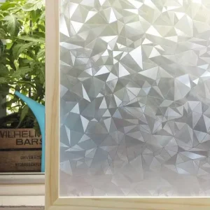 Diamond Window Privacy Film Decorative Glass Vinyl Stained Glass Decals Static Cling Window Sticker Self Adhesive Films