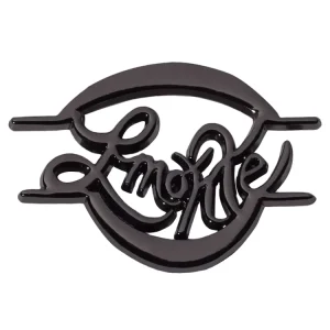Die Casting Bags Hollow Logos Design Customized Letter Plate Embossing Metal Emblems for Wallet hats