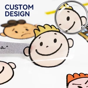 Die Cut Sticker Custom Transparent Removable Vinyl Stickers for Kids Learning