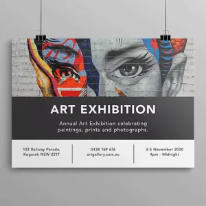Die Cutting Borad Printed Wall Hanging Art Promotional Display Commercial Plastic Sign Poster for Interior Decoration Publicity