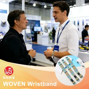 Digital Business Card Wristband Custom Logo for Expo NFC RFID Visitor Staff Pass Conference Access Control Eco friendly