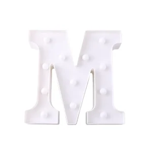 Digital Number Creative Luminous LED Letter Night Light Decor Wedding Birthday Party Christmas DIY LED Letters 26 English 0-9 50