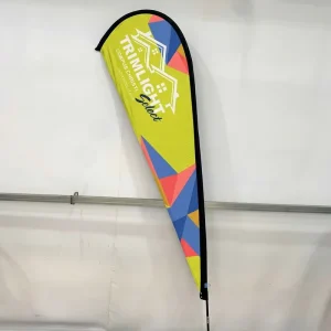 Digital Printed Knife Teardrop Shape Sailing Pennant for Outdoor Festivals