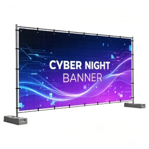 Digital Printing Polyester Foldable Hanging Outdoor Anti Wind Advertising Fence Mesh Banner
