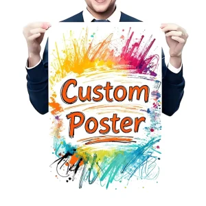 Digital Printing Waterproof UV Resistant Poster A0 A1 A3 A4 Size Custom Logo Outdoor Advertising Wall Art Printing Service