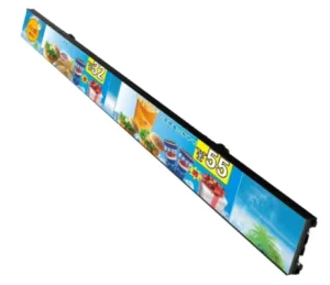 Digital Signage Shelf LED Display P1.875 Indoor Strip Ticker Shelves Video Advertising Screen Supermarket Retail Store