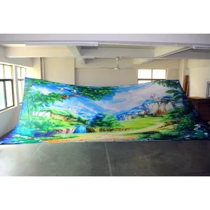Digital Thermal Transfer Outdoor Advertising Polyester Sublimation Tension Fabric Banner Stretch Printing Fabric