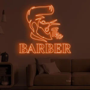 Dimmable USB LED Neon Sign Custom Barber Logo Light Flexible Hair Salon Wall Decor Business Gift Illumination Neon Lights Sign