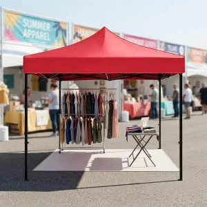 Direct Factory Supply Outdoor Pop up Tent Custom Printed Logo Wind Resistant Street Market Advertising Canopy Tent