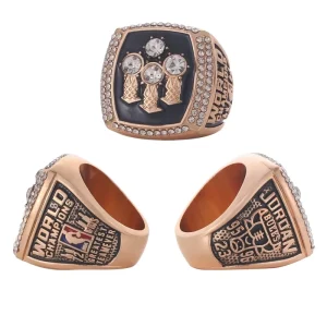 Display Gift Box Men’s Youth Sports Diamond Gold Cla Custom Linghu Chicago for Bulls Championship Basketball Ring