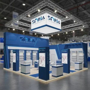 Display Offer Custom Double Deck Exhibition Stand Modular Two Storey Booth for Trade Show