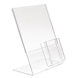 Display Sign Holder for Tabletops High Quality Transparent Table Advertising T Shaped Acrylic Sign Holder Acrylic