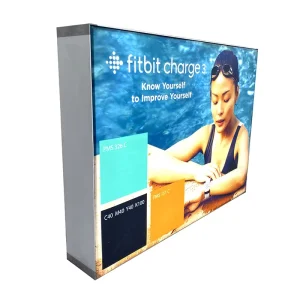 Display Tension Fabric Pop up LED Backlit Light Box for Tradeshow Exhibition Booth