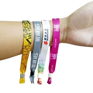 Disposable Identification Woven Bracelet Polyester Woven Bracelet Concert Tickets Colored Cloth Entry Bracelet