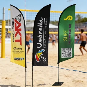 Distributor Custom Logo Teardrop Flag High Visibility Eye Catching Polyester for Business Exhibitions Free Design