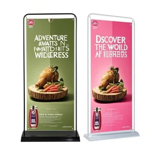 Door Banner Stand Holder Deluxe Quick Setup Design Rust Proof Door Frame Banner Stand