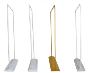 Door Shape Stand Display Retractable Double Side Steel Banner Stand For Advertising And Promotion