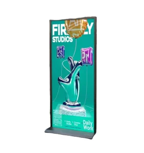 Door Type Display Stand 80×180 Double sided KT Board Windproof Advertising Light Box Stand up Floor standing