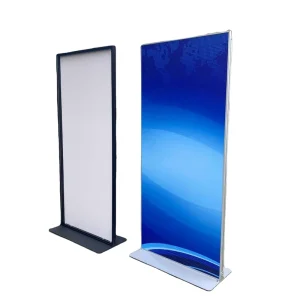 Door Type Standing Screen Sales Department Advertising Signage Guide Stand Pull Banner Display Racks for Display
