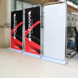 Door shaped Portable Metal Display Rack 80×180 Outdoor Water Injection Billboard Board Vertical Floor standing Yi Labao