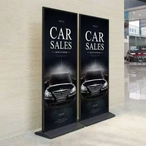 Door type Display Stand Customized 80×180 Aluminum Alloy Roll up Banner Stand Poster Stand Floor Outdoor Display Stand Billboard