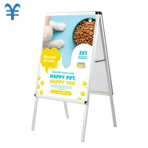 Double Side A frame Snap Open Sign A1 Advertising Poster Display Board Stand A Frame