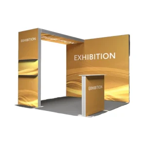 Custom Trade Show Display Booth LED Light Box with SEG Tension Fabric Aluminum Frame