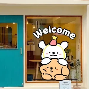 Double Sided Print Static Cling Glass Decal Custom Brand Static Window Sticker for Retail Store Promotion