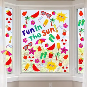 Double Sided Reusable Home Decoration Detachable Decal Static Window Sticker Glass Electrostatic UV Printing Vinyl