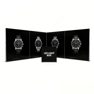 Double Sided Wrinkle Free SEG Light Box Booth Seamless Splice with HD Vivid Graphics for Expo Booth and Trade Fair Stand