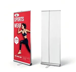Double sided Roll up Banner Display Pull up Banner Exhibition Retractable Roll up Banner Stand for Advertising