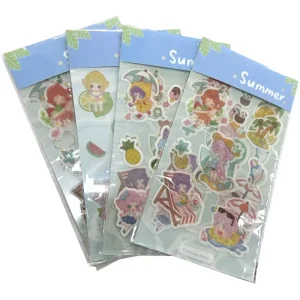 Double sided clear Adhesive Stickers PET PVC Synthetic Paper Transparent Dragon Labels 4C Printing Waterproof and Oil proof