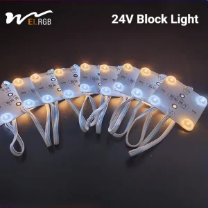 Dual color LED 4W CRI 80 Blockchain Light 24V Remote Control Dimming Color Temperature Adjustment Ceiling Soft Film Hard Light