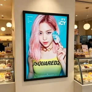 Durable Easy Install Snap Frame LED Poster Light Box Supermarket Shop Backlit Menu Display Board Advertising Sign