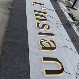 Durable Electroplated Mirror Titanium Gold Stainless Steel Letters Custom Design Easy Installation Indoor Use 3 Year