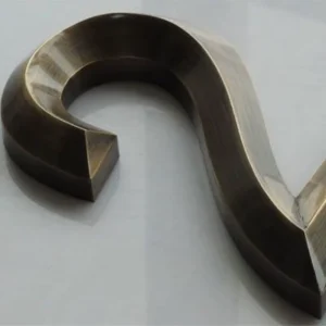 Durable Modern Minimalist Outdoor Weatherproof Metal Letter for Building Facades