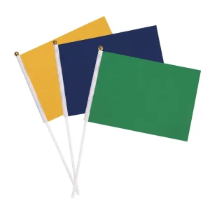 Durable Premium Hand Waving Flags with Strong Pole High Quality Full Color Printing Custom Event Banners