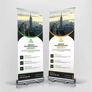Durable Steel Roll up Banner Heavy Weight Pop Retractable Banner