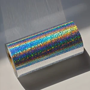 Dynamic Glitter 12 to 25 Micron Thickness Customizable Sizes PET Holographic Lamination Film 800mm Paper