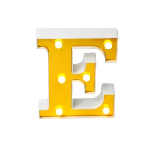 E Shape Holiday Acrylic LED Letter Board Light Plastic Indoor Room Light Table 3D Signs