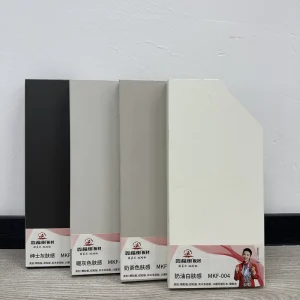 E1 Certified Super Matte PET Faced Particle Board Fingerprint Proof MFC Panel for Minimalist Cabinet Design