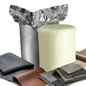 EG Polyurethane PUR Hot Melt Adhesive High Initial Bonding Strength Fabric Leather Lamination Operating Temperature 115 125