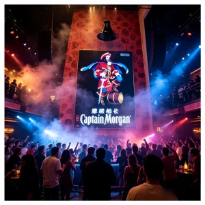 EL Advertising Poster With Ultra Thin High Brightness Ceiling Wall and Bar Top Mount
