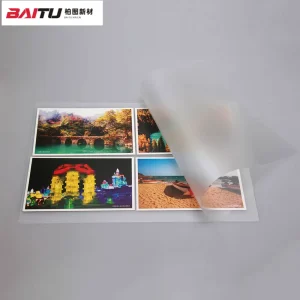 ENOVATIONS LM01 Self Adhesive PVC Glossy Cold Laminating Film Water Resistant Eco Friendly UV Resistant 0.1 0.2mm Thickness